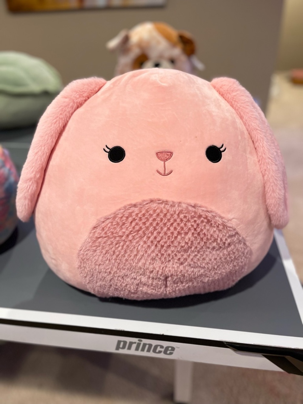 Squishmallows Pink Plush Bunny Pillow